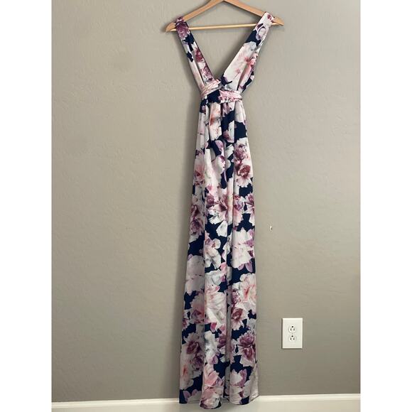 Cynthia Rowley Rent the Runway Rose Floral Aurora Maxi dress - 4 - Picture 4 of 6